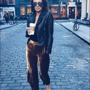ALC Cropped Velvet Pant